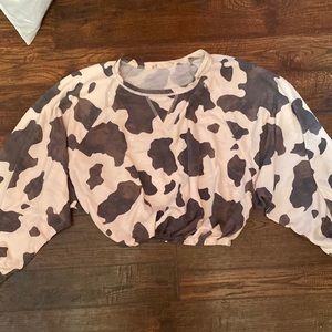 Alter’d State Cow Print Sweater